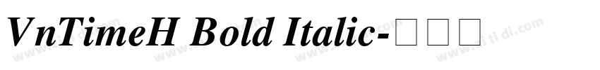 VnTimeH Bold Italic字体转换